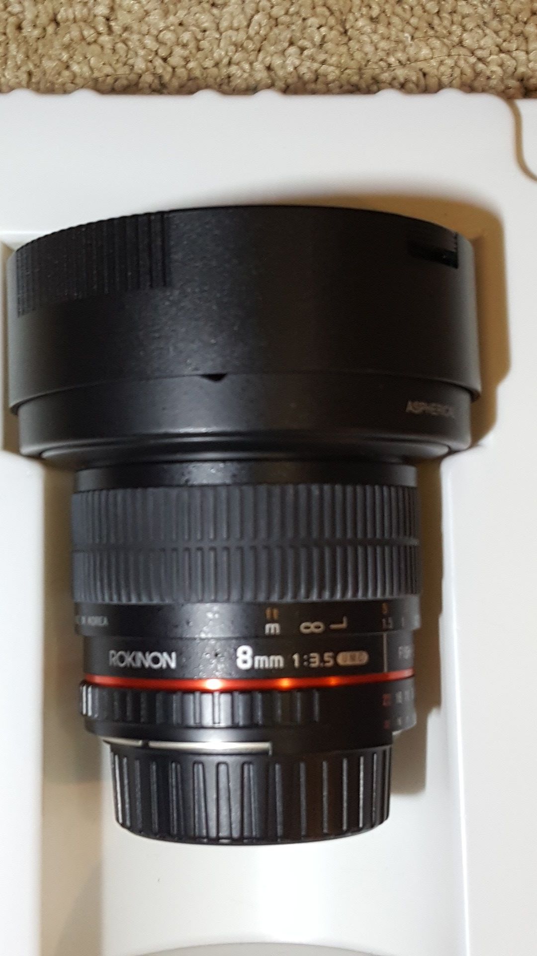 Rokinon 8mn ultra wide angle fisheye lens for Nikon dx