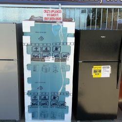 Cruz S Appliances Brand New 20 Cu Ft Standard Depth 30 In Wide Top Freezer Refrigerator Stainless Steel $650