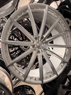 24s brushed wheels tires new 6lug Chevy Giovanna