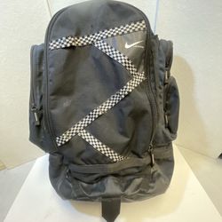 Nike Lacrosse Face-Off Black Backpack Equipment Travel Bag Adjustable Straps XL