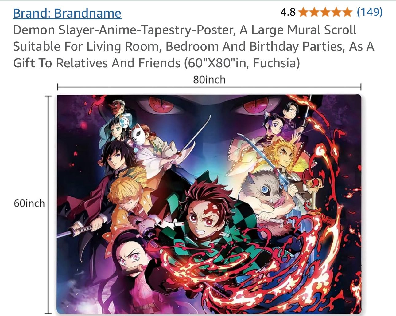 Demon Slayer Room Decor