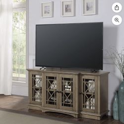 60 Marcel Console with 4 Glass Doors 