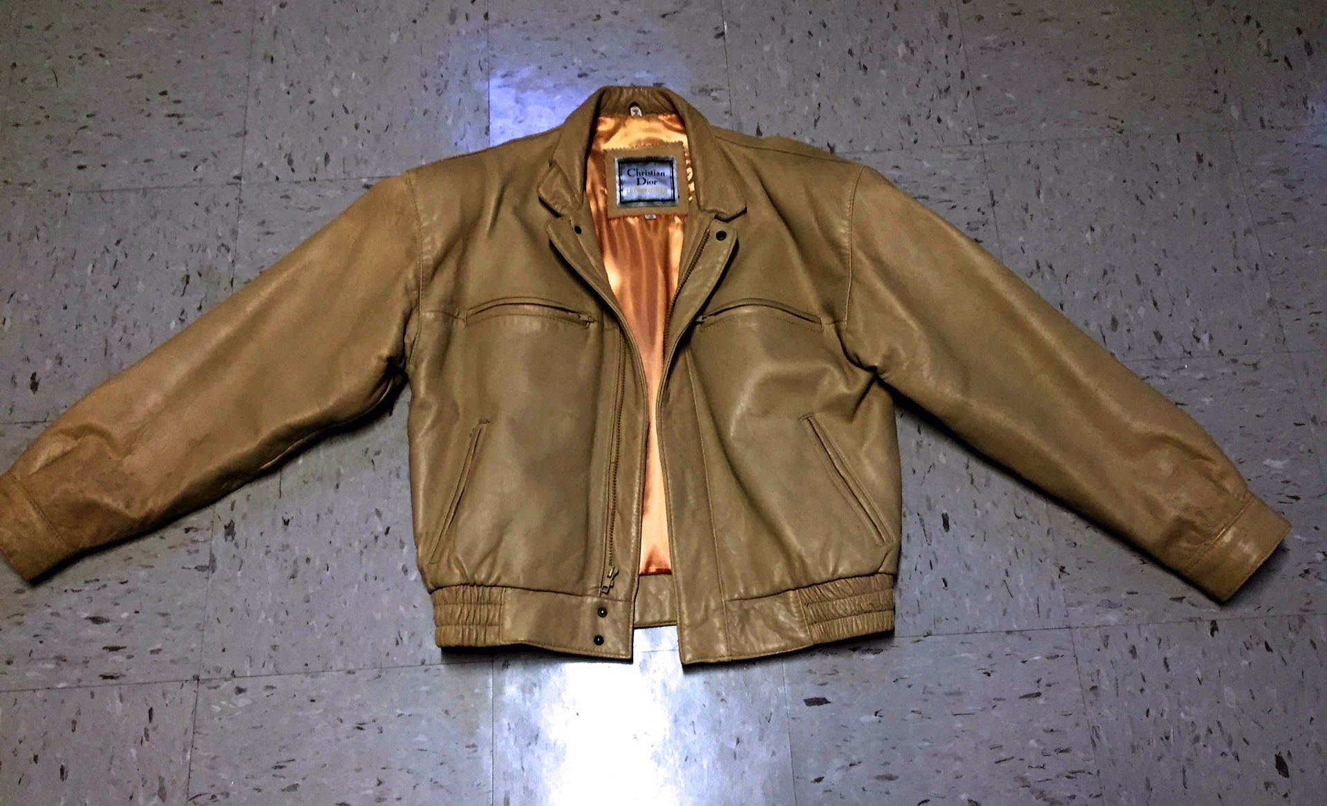 Men’s Christian Dior Leather Driving Jacket 