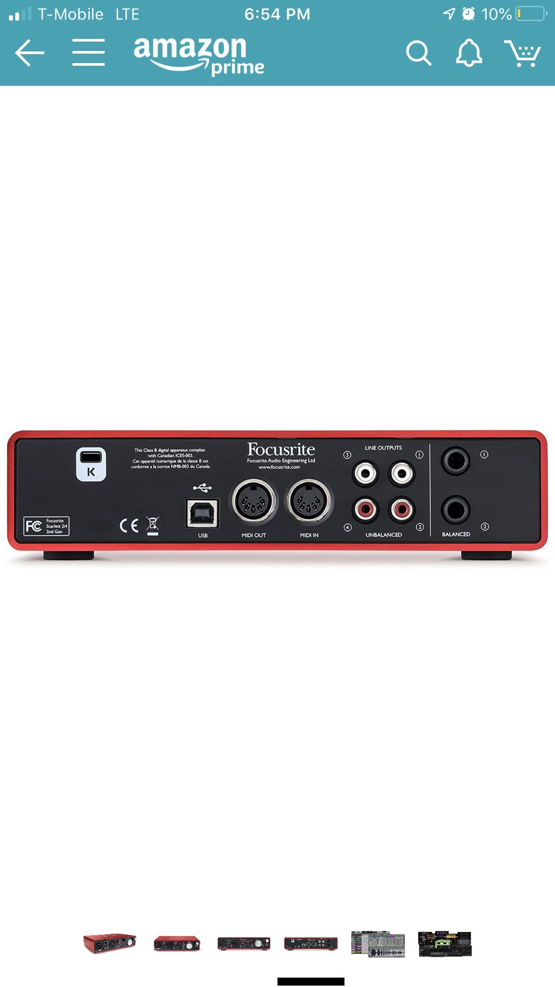Focusrite Scarlett 2i4 (2nd Gen) USB Audio Interface with Pro Tools |