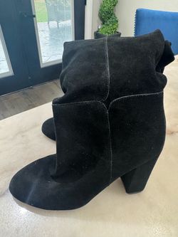 Boots-Women-Black Suede - 8