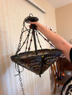 Stained Glass Chandelier