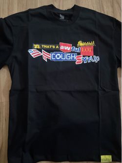 That’s a awful lot of cough syrup shirt size M