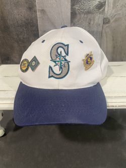 1990’s Vintage Mariners Baseball Cap With 3 Lapel Pins
