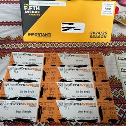 Fifth Ave 2025 Season Tickets Plus Parking 