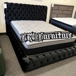 New Queen Bed Frame With Mattress 