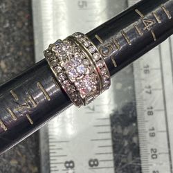 14k White Gold 2 Piece Engagement Set