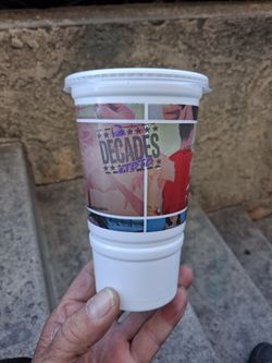 Vintage Taco Bell "Decades" limited-edition plastic collector's cup. (1990's)