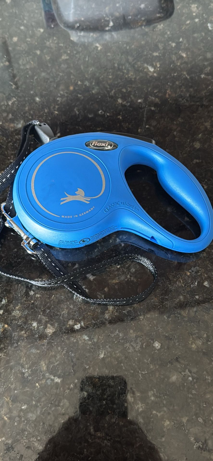 Blue Flexi Cord Leash