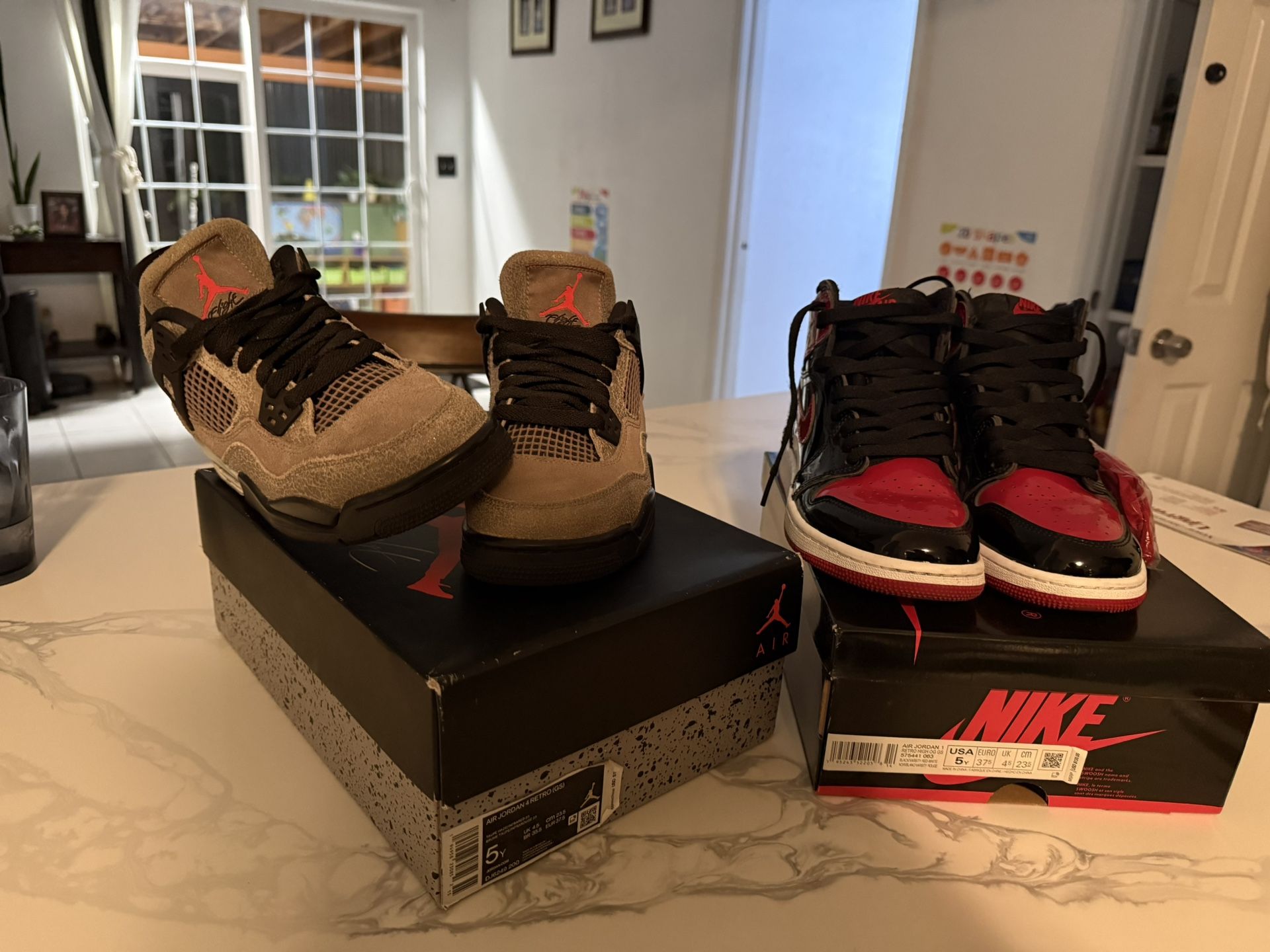 Jordan 1 Patent Breds Jordan 4 Taupe Haze Size 5Y
