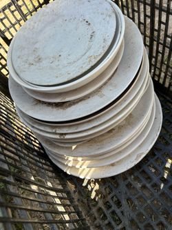 White plates