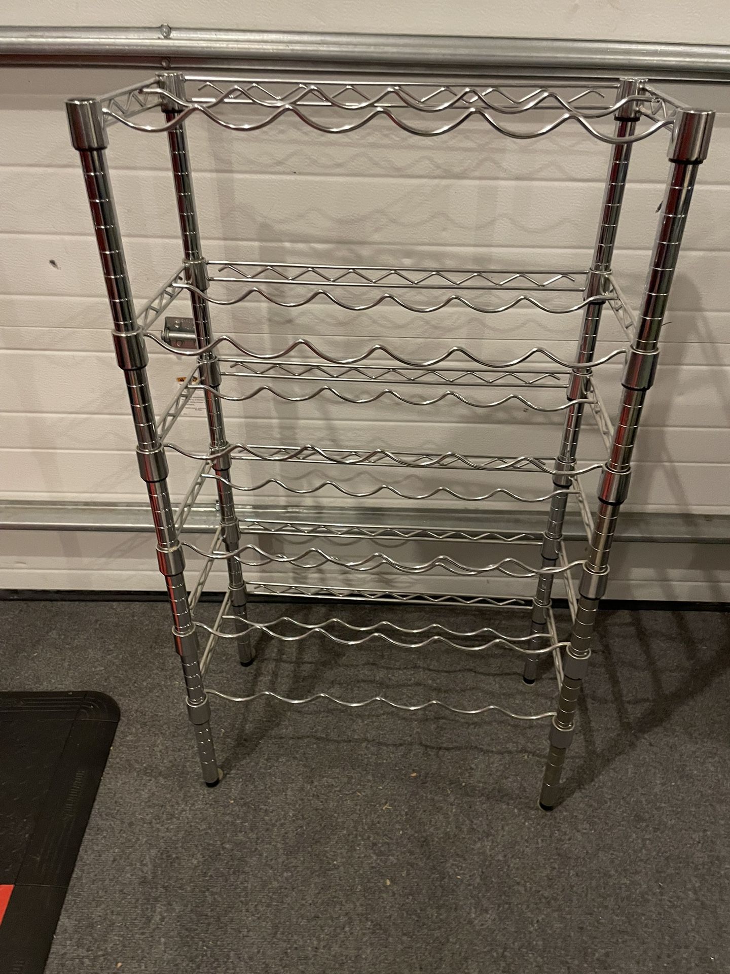 Chrome Wire Wine Rack 