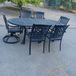 Patio Furniture Table With 6 Chairs 