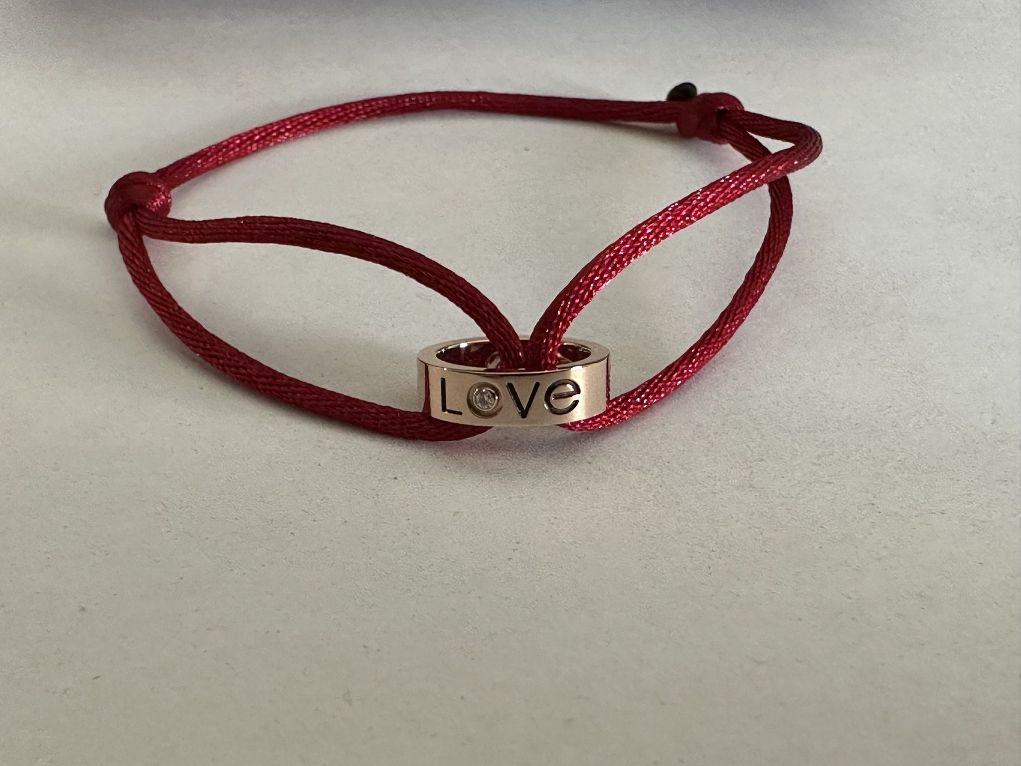 PRICE FIRM‼️ Cartier LOVE charity cord bracelet w/ 1x 💎 diamond