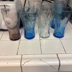 Coke Cups3 Blue 3 Clear 1 Purple 