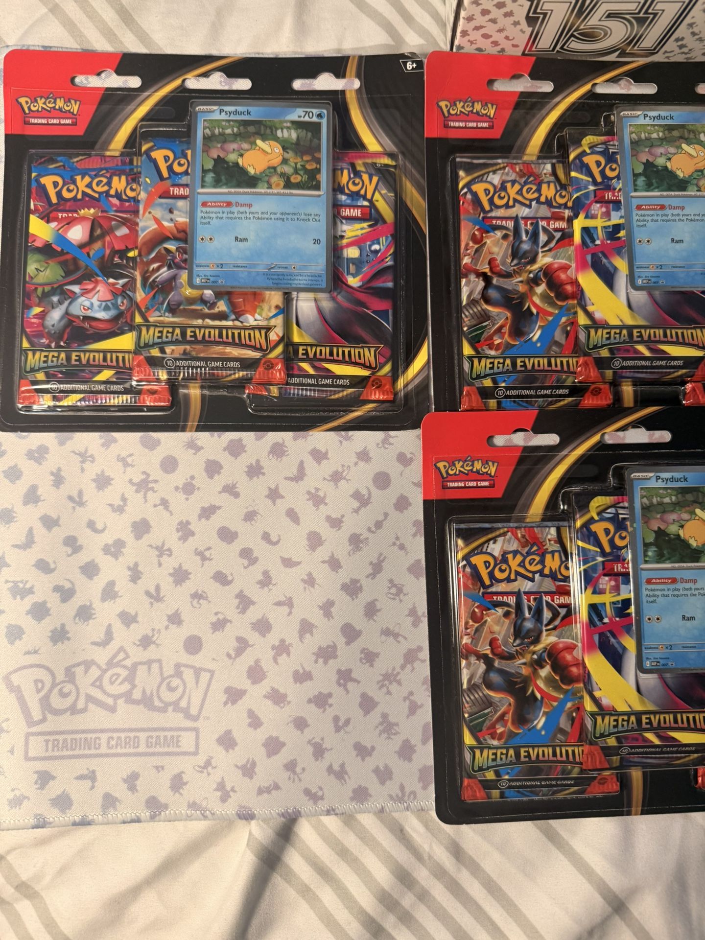 Pokemon Mega Evolution 3 Pack Blister [Psyduck]