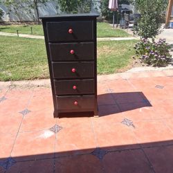 Dresser Pinewood Five Drawers Good Condition Working Fine  49 I Tall 22in Wide 19in Deep 
