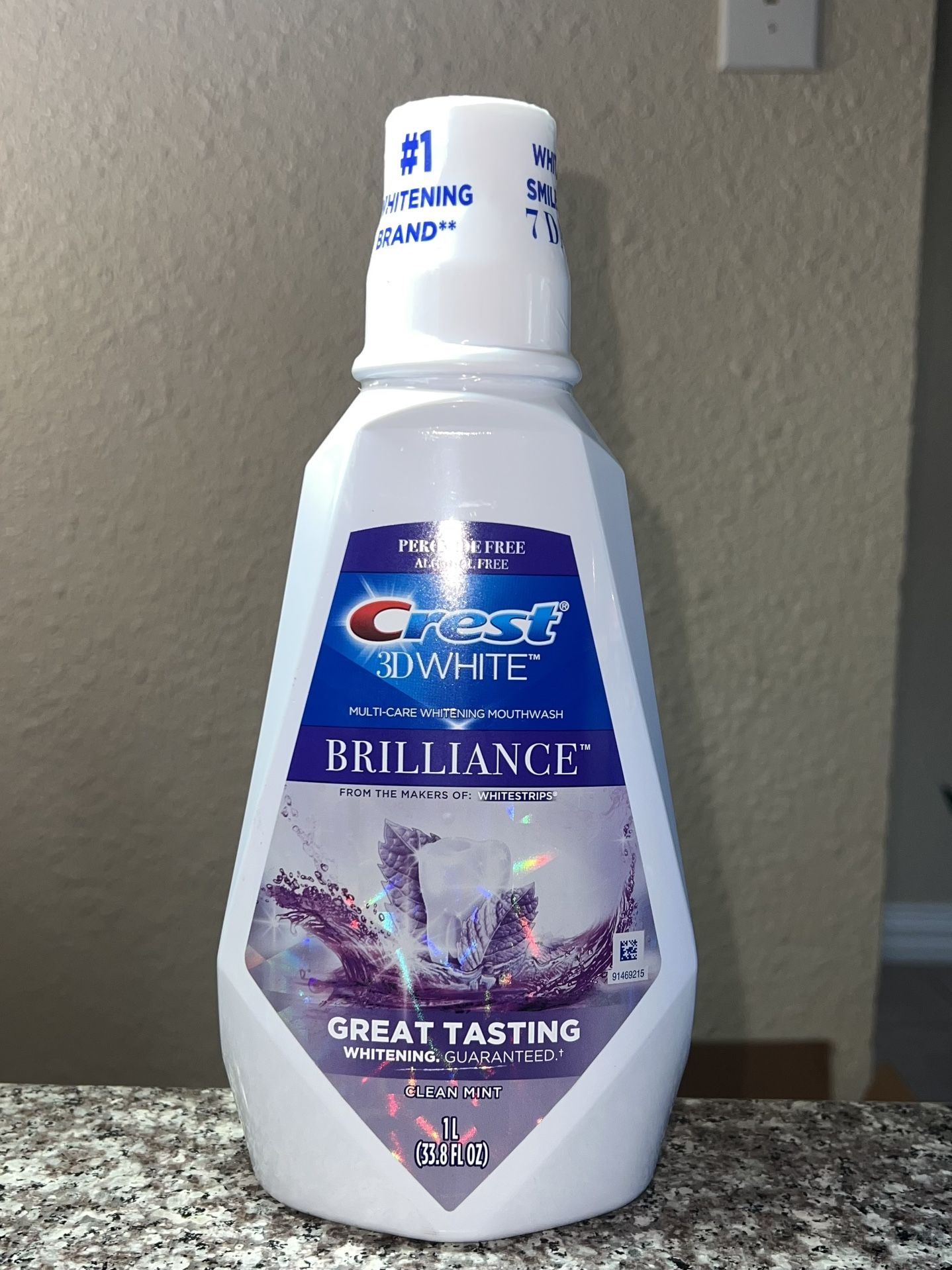 Crest 3D White Brilliance 1L Mouthwash 