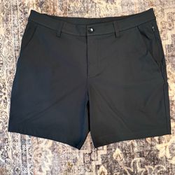 Mens Lululemon ABC Classic-Fit Short 7" Warpstreme Size 34 “Black”