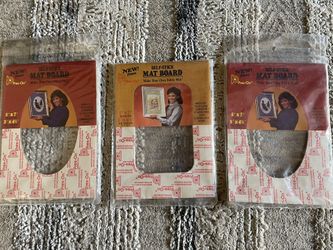 3 Brand New Self Stick Mat Boards