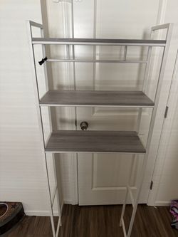 Over the toilet shelf