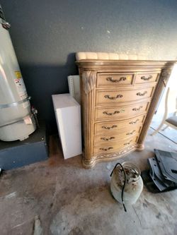 1 Levits chest and 2 Pier 1 imports headboards