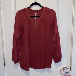 NY Collection Balloon-Sleeve Blouse Women's Petite X-Large Must pick Up 