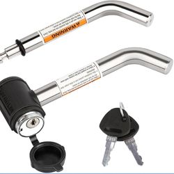 METOWARE Swivel Head Receiver Lock For Class I-IV, 1/2" And 5/8" Dual Bent Pin, Compatible With Most Hitches For Trailer Truck Car