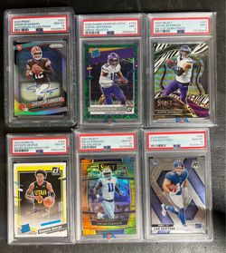 PSA Graded NFL/NBA Card Lot of 6
