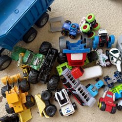 Several Cars And Trucks For Outside Play 