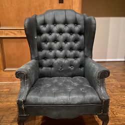Black Wingback Chair