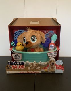Rescue Tales Scrub ‘n Groom Bathtub - Golden Retriever