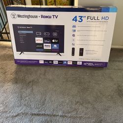 WestingHouse Roku 43” Flatscreen