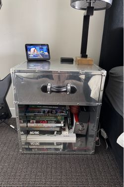Restoration Hardware metal side table