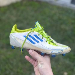 Adidas Adizero F50 F30 TRX FG US 9 Rare Football Soccer Cleats Messi White