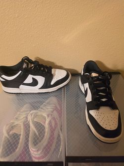 Nike Dunk Low Black White Panda Sneakers size 7.5
