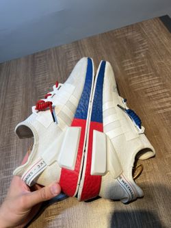 Adidas Originals NMD R1 V2 White Blue Red FX4148 Running Shoe Mens Size  10.5 for Sale in Portland, OR - OfferUp