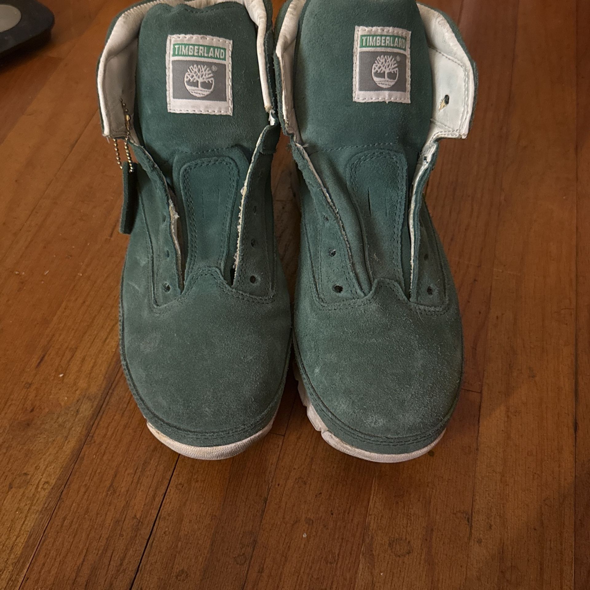 Men's Timberland Euro Hiker Island Boots Green Size 10
