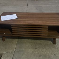 Coffee Table With Sliding Doors 
