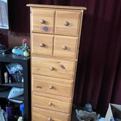 Narrow Wooden Dresser