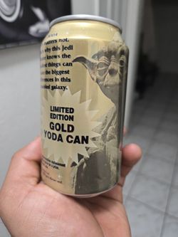 1999 Gold Pepsi Yoda Can (Empty)🥫