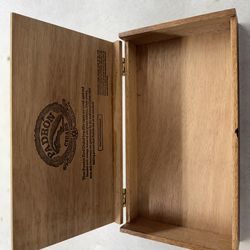 Padron Wooden Cigar Box Empty Display Decor Craft Collectible