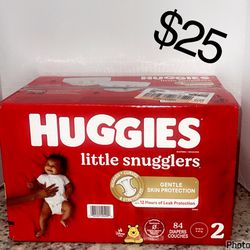 Huggies little snugglers size 2 