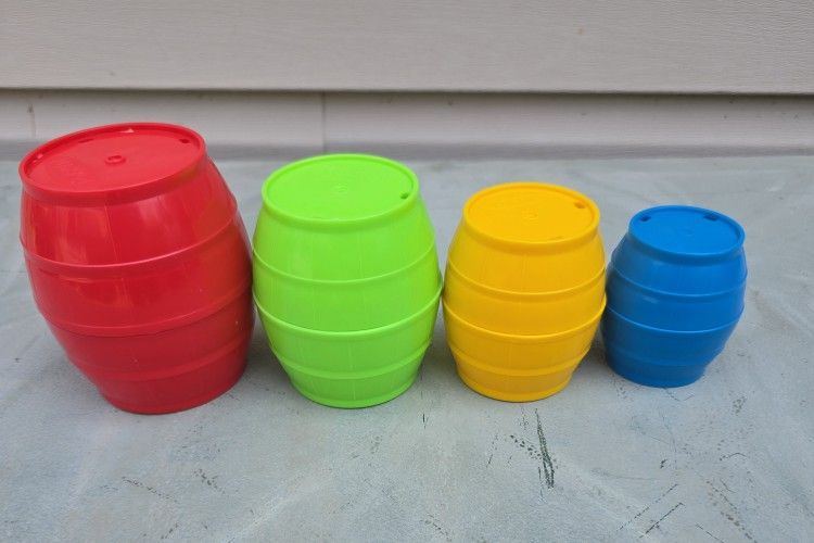 vintage playskool nesting barrels