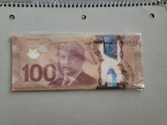 100 Canadian Dollar Shapped Wallat . 