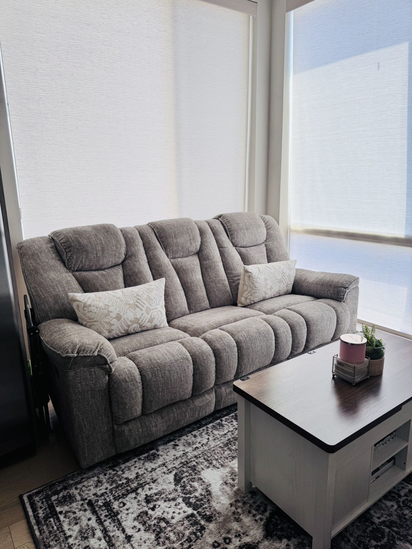 Ashley Reclining Furniture Living Set (All Included + Coffee Table + Rug 6x9)